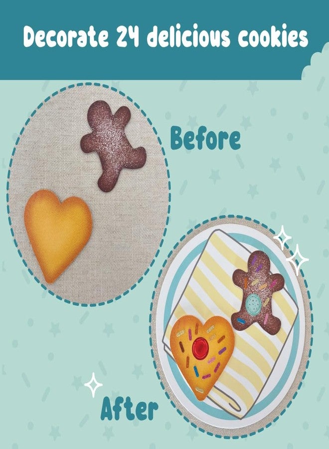 بينكا مجموعة أنشطة فن الملصقات من بينكا ستيكيز كوكي كافيه - أكثر من 2000 ملصق، لعب تمثيلي بدون فوضى، فن الملصقات للأطفال الصغار، أنشطة سفر للأطفال، مجموعات حرفية وهدايا للأولاد والبنات من عمر 4 و5 و6 و7 سنوات - Image 3